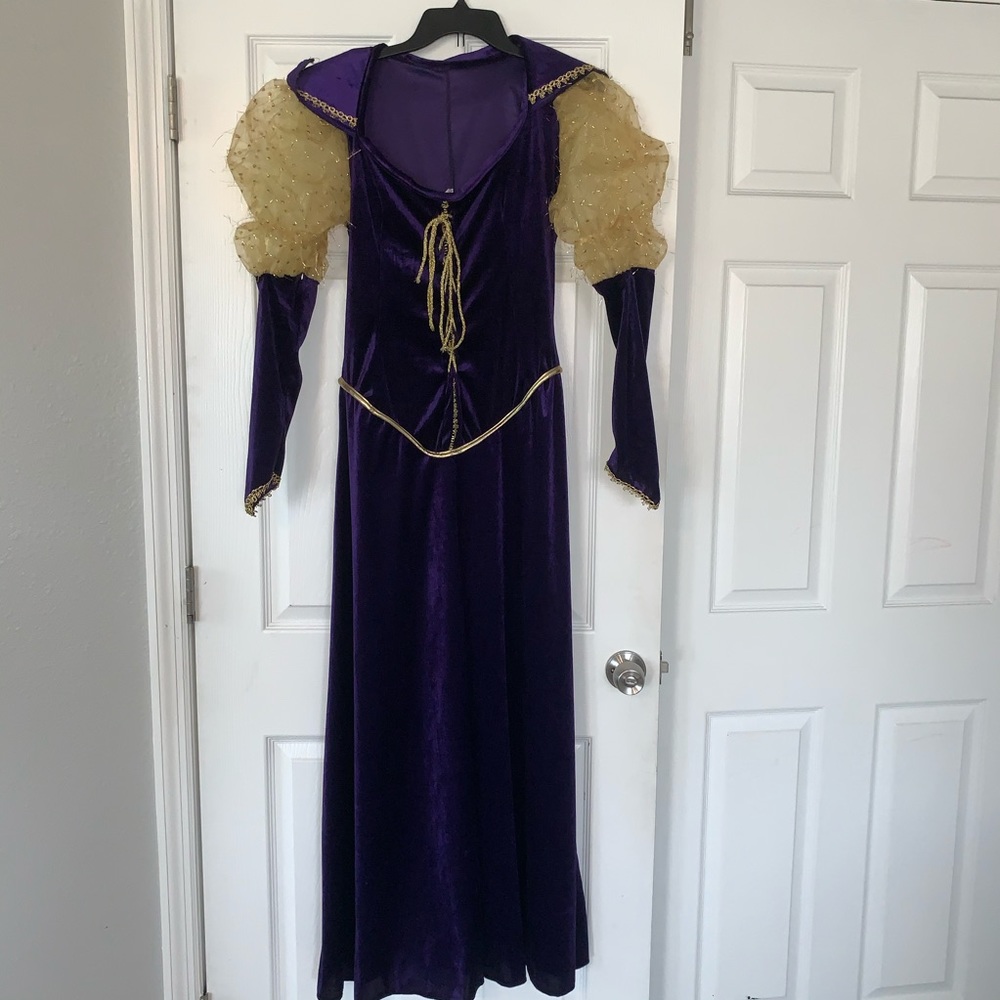 Halloween Midieval Purple Princess costume dress